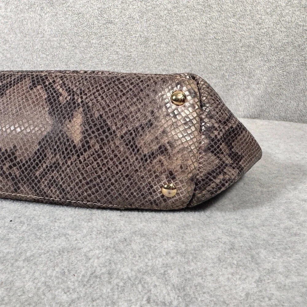 Michael Kors Jet Set Python Embossed LeatherTote Shoulder Bag
